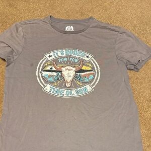 Time Ol' Son Rodeo Graphic T-Shirt - Gray